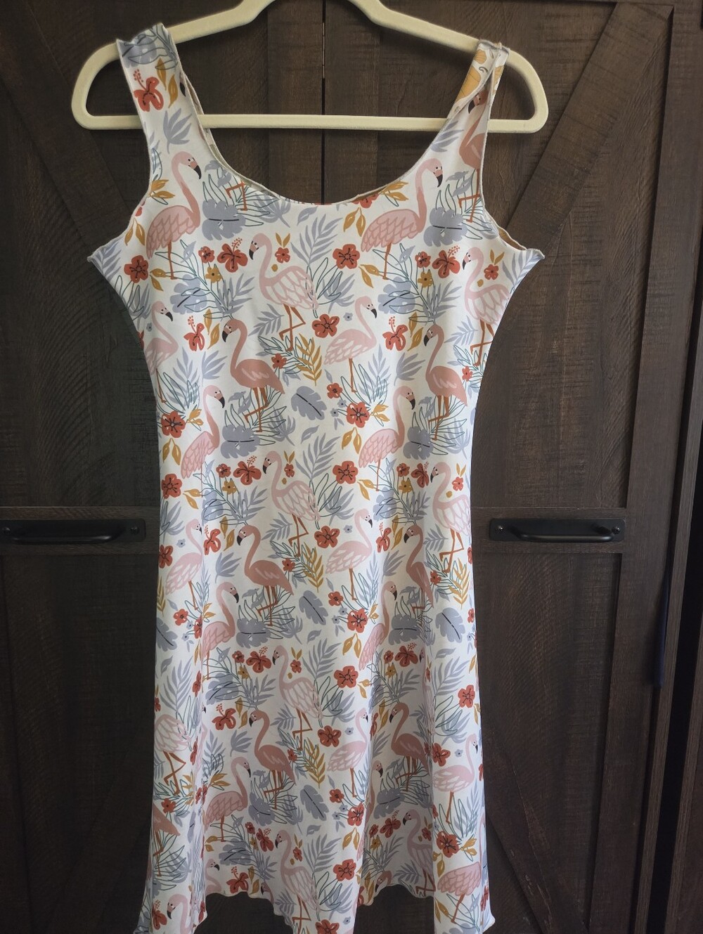 Haystack Reversable Pink Flamingo Print Sleeveless Dress